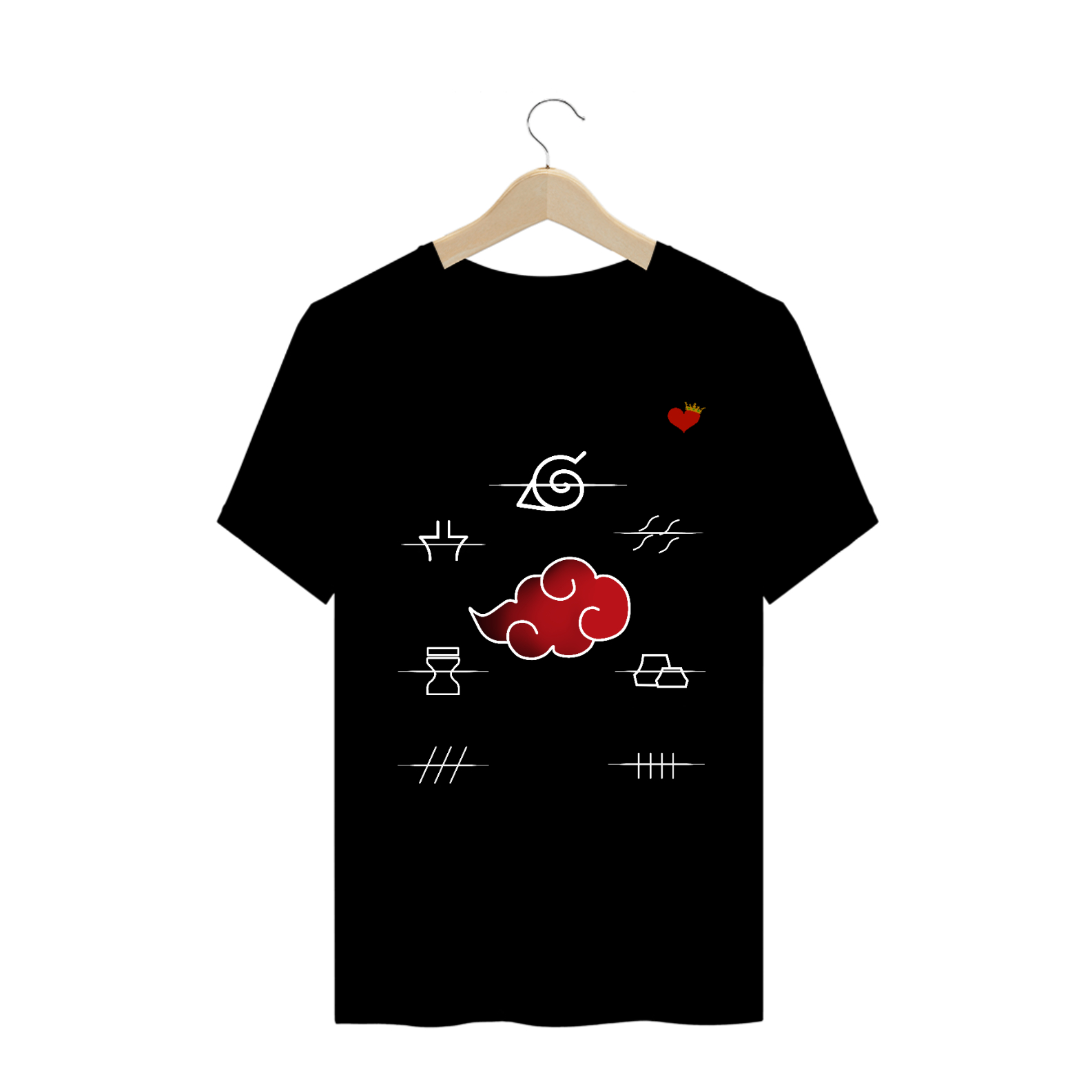 Camisa Akatsuki edição Naruto