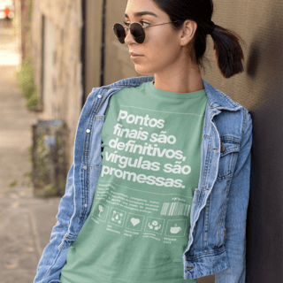 Nome do produto Pontos finais são definitivos, vírgulas são promessas
