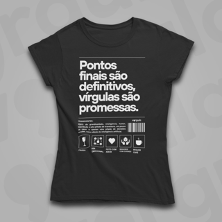 Pontos finais são definitivos, vírgulas são promessas