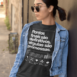 Nome do produto Pontos finais são definitivos, vírgulas são promessas
