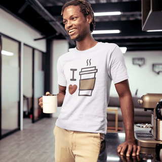 Camiseta Masculina Café - I Love Coffe