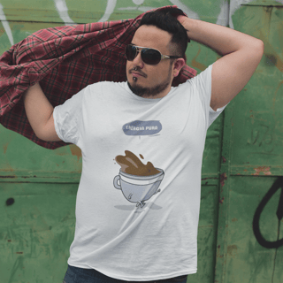 Camiseta Plus Size Café - Energia pura