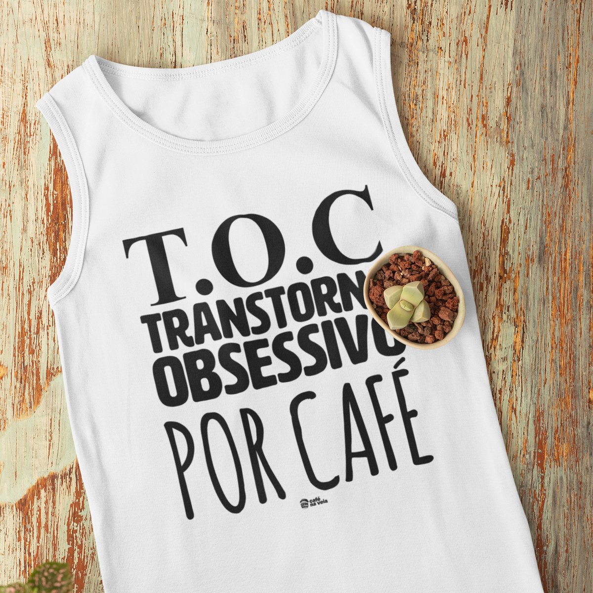 Nome do produto: Camiseta Regata Café - TOC