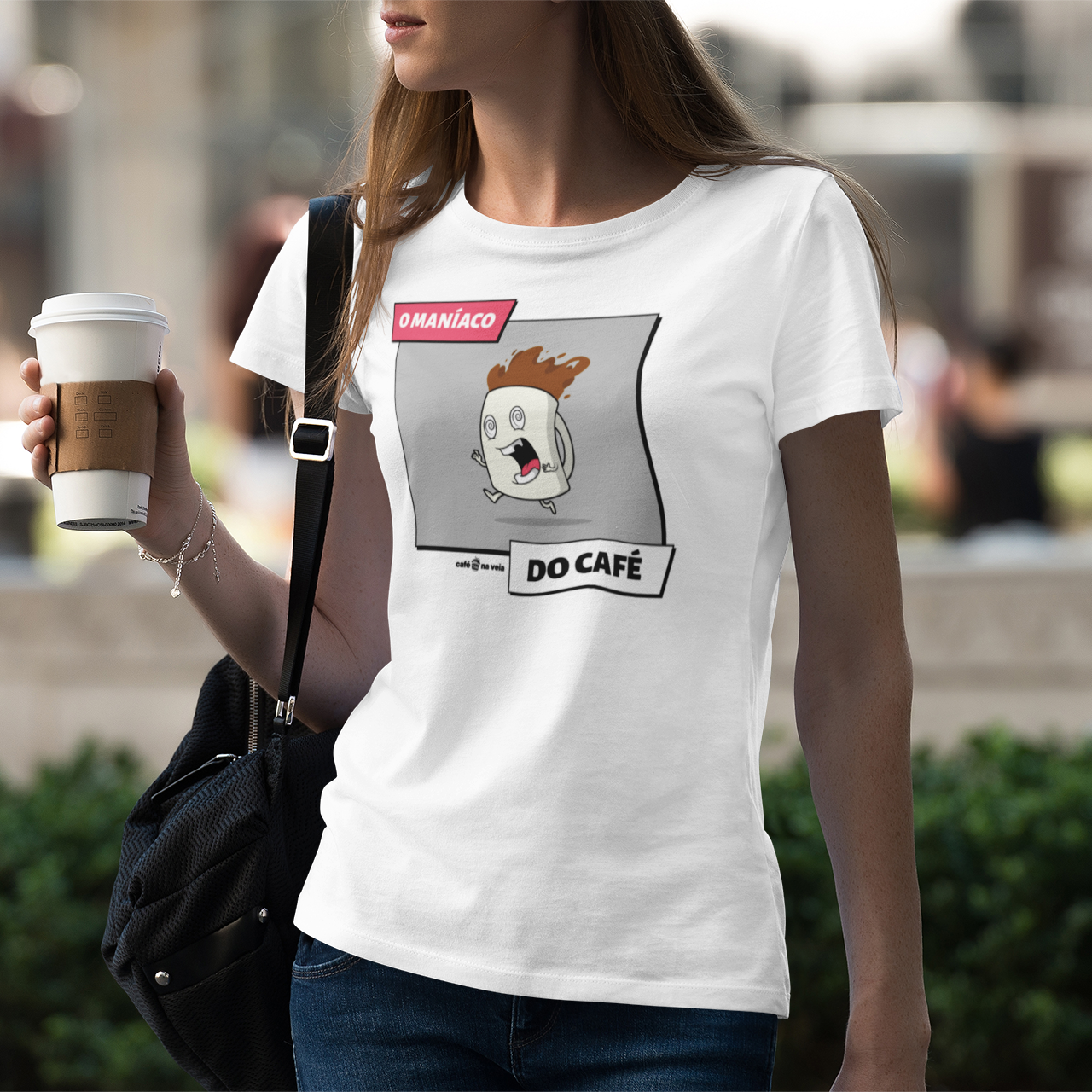 Camiseta Feminina Café - O Maníaco do café