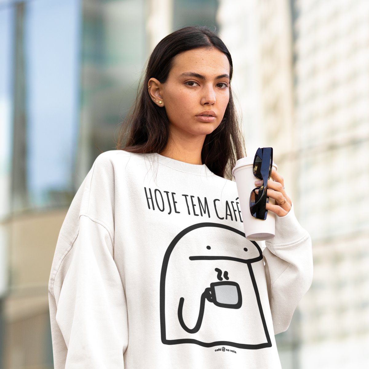 Nome do produto: Moletom Café - Hoje tem café?