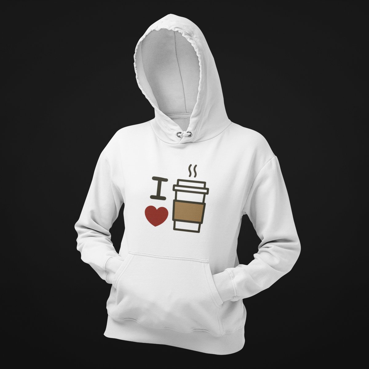Nome do produto: Moletom Canguru Café - I Love Coffee
