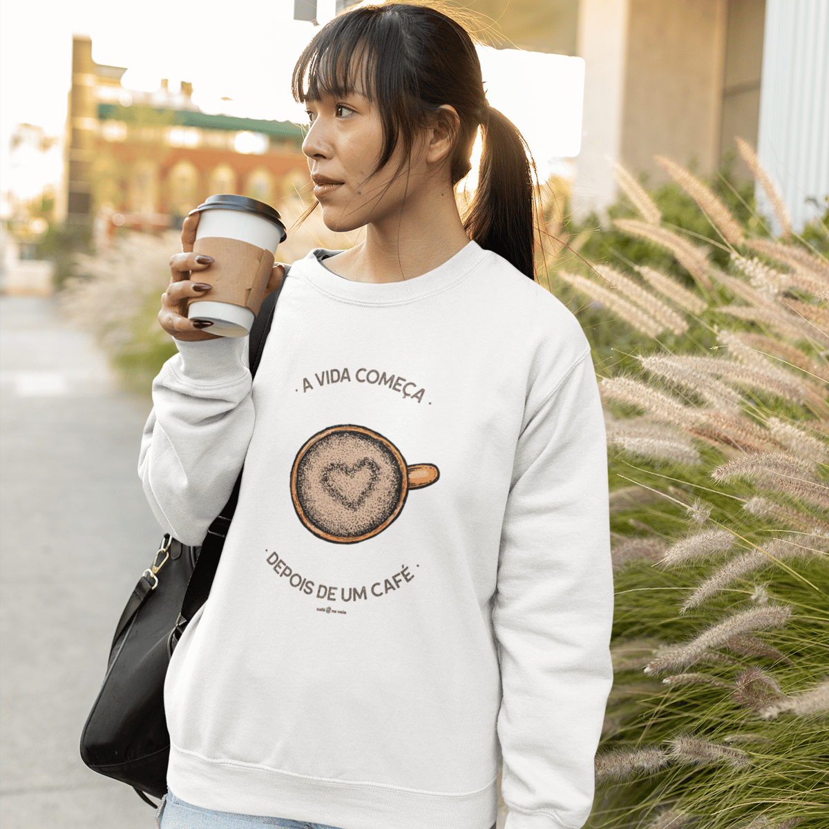 Nome do produto: Moletom Café - A vida começa depois de um café