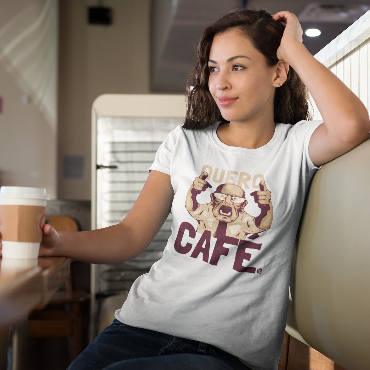 Nome do produto: Camiseta Feminina Café - Quero café