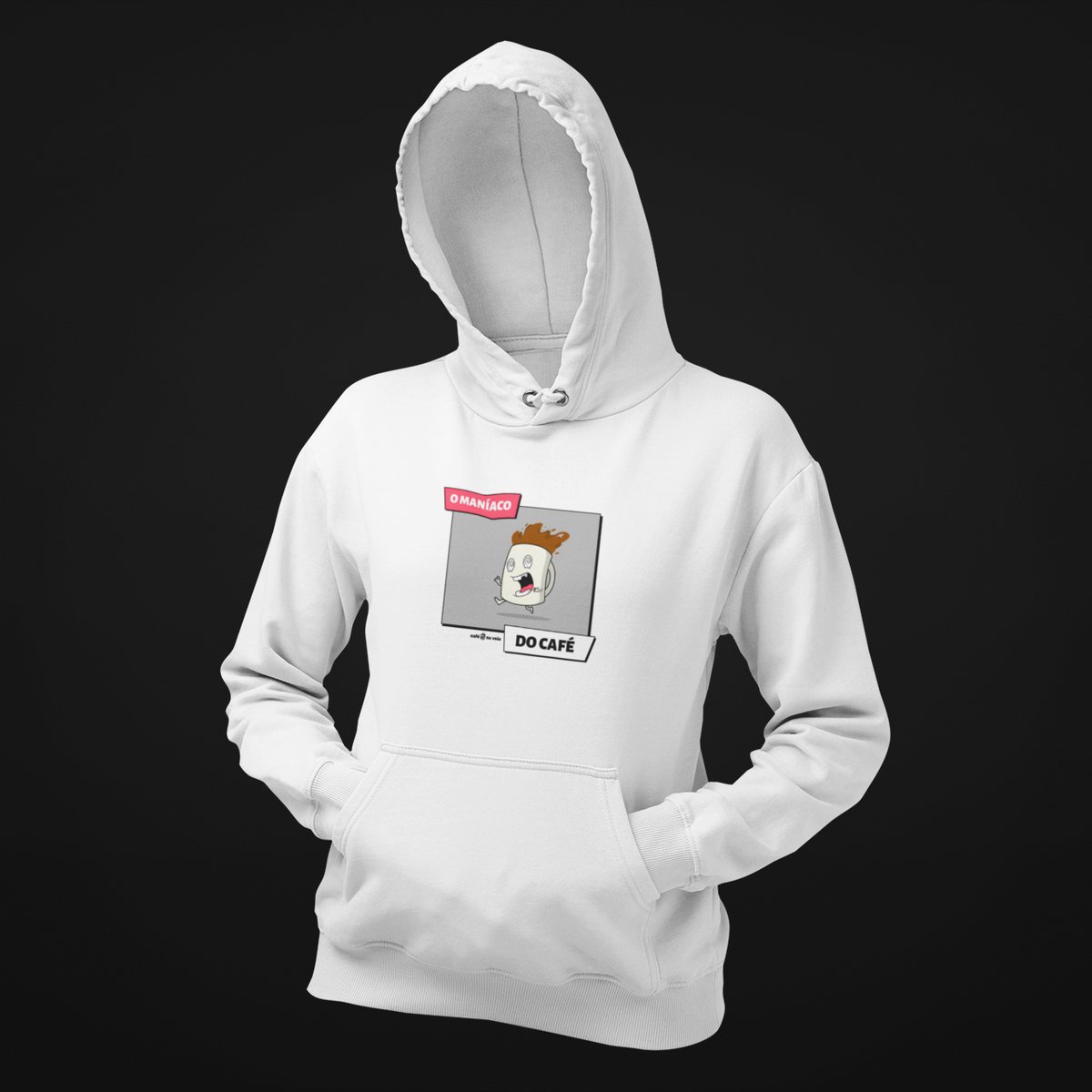 Nome do produto: Moletom Canguru Café - O Maníaco do café