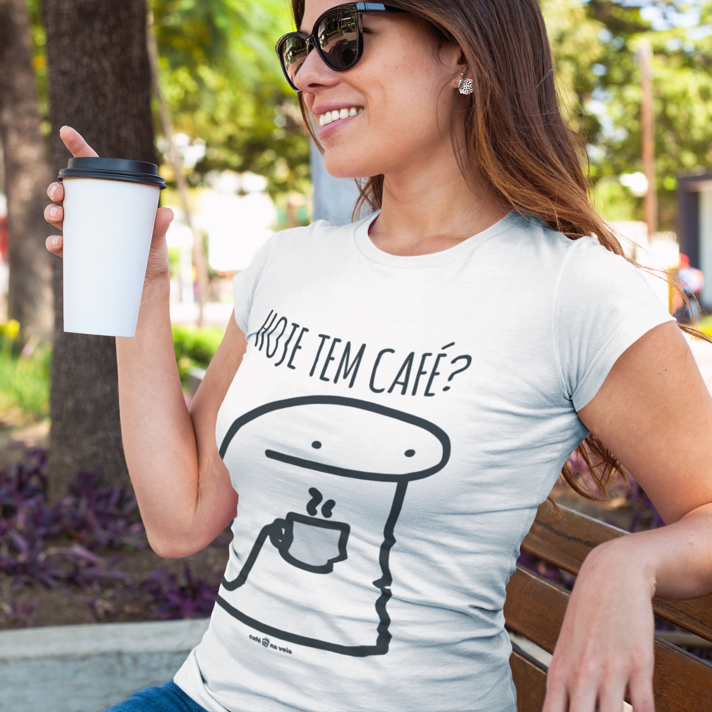 Camiseta Feminina Café - Hoje tem café?