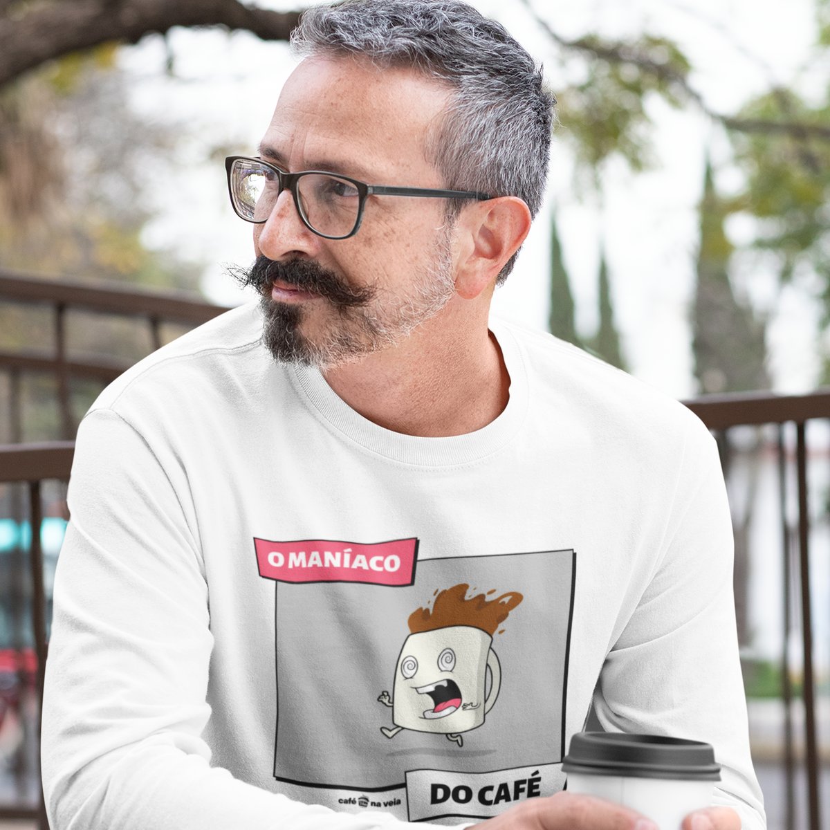 Nome do produto: Moletom Café - O Maníaco do café
