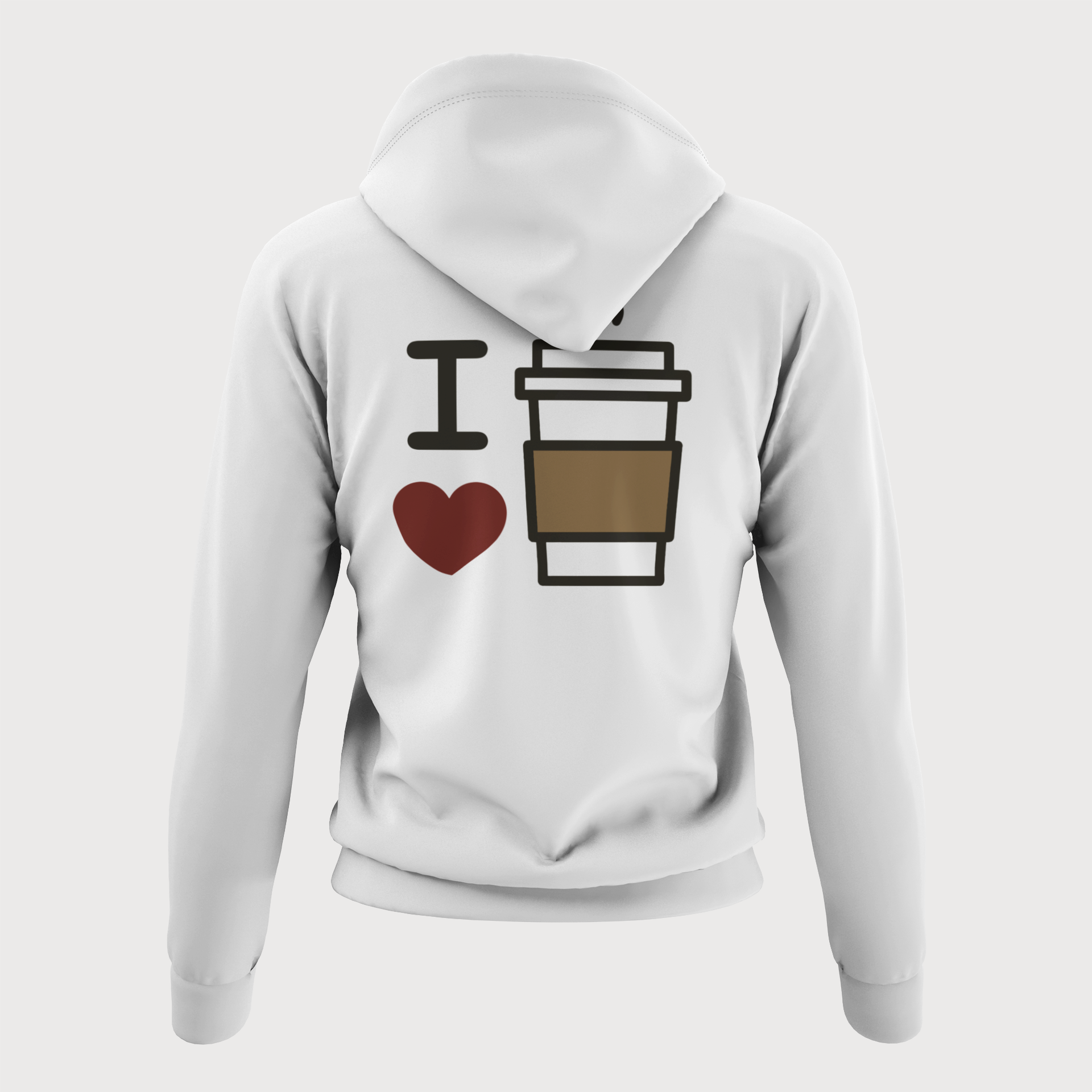 Moletom Zíper Café - I Love Coffe