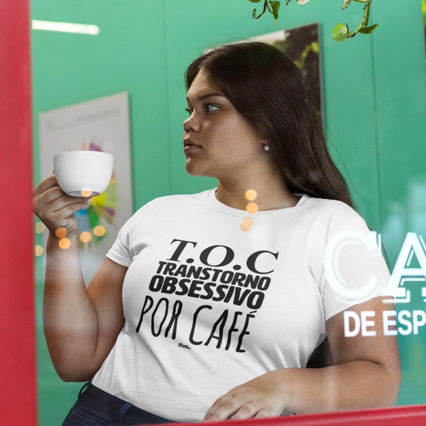 Camiseta Plus Size Café - TOC