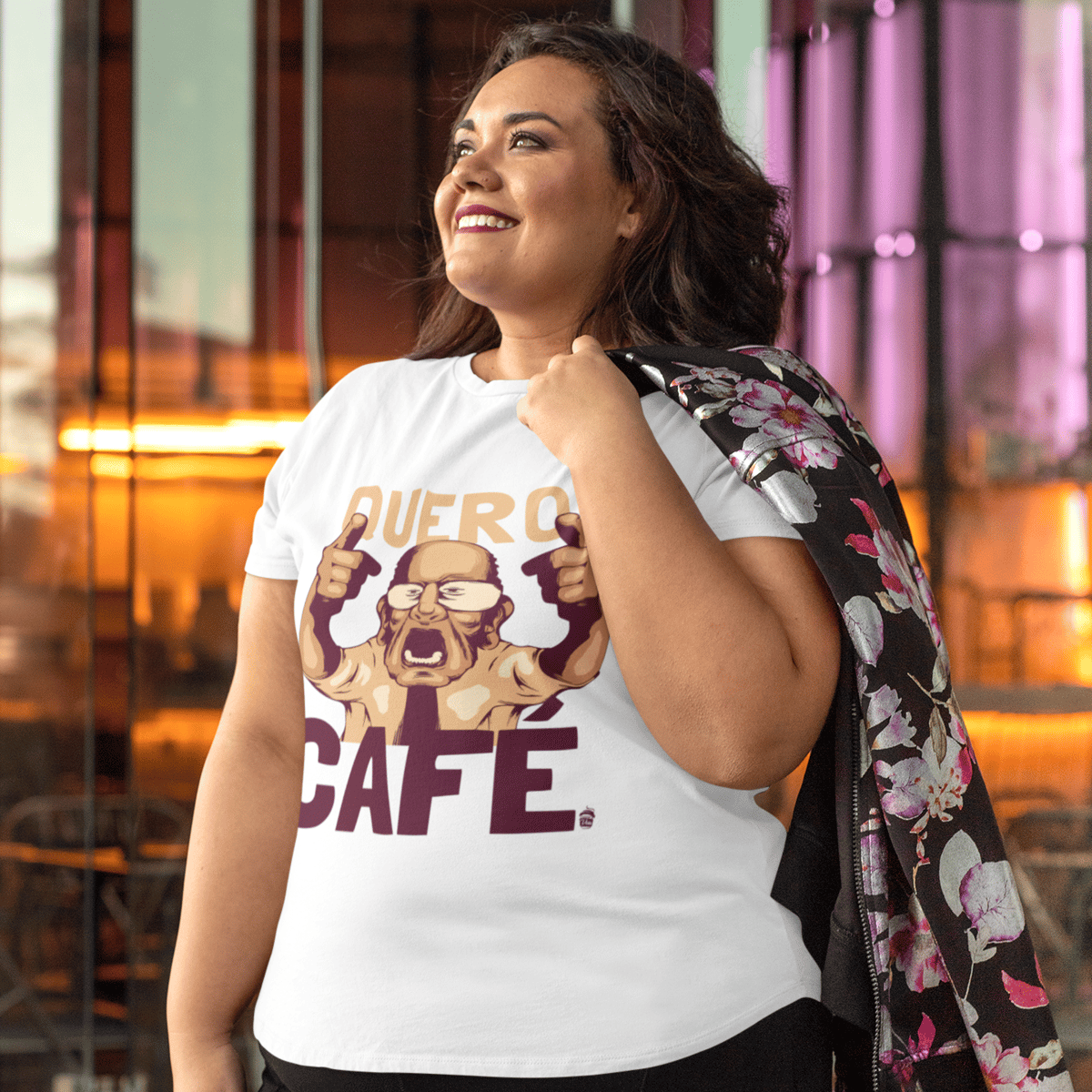 Nome do produto: Camiseta Plus Size Café - Quero café