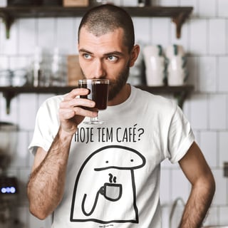 Camiseta Masculina Café - Hoje tem café?