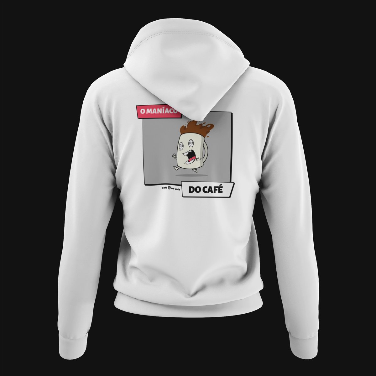 Nome do produto: Moletom Zíper Café - O Maníaco do café