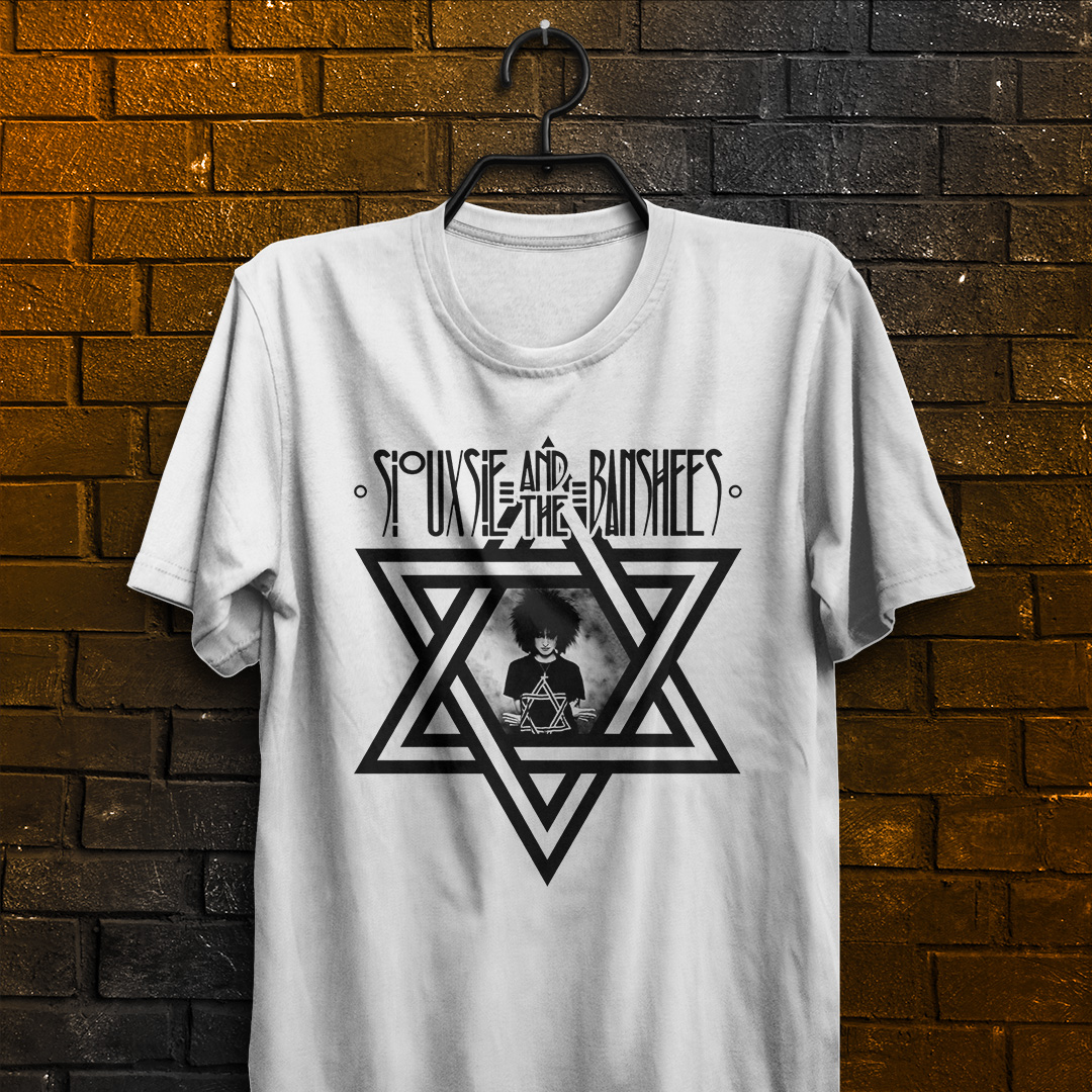 Nome do produto: Camiseta Siouxsie and the Banshees - Logo preto