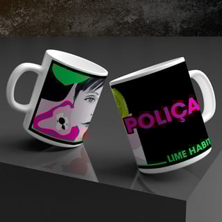 Nome do produto Caneca Poliça - Lime Habit