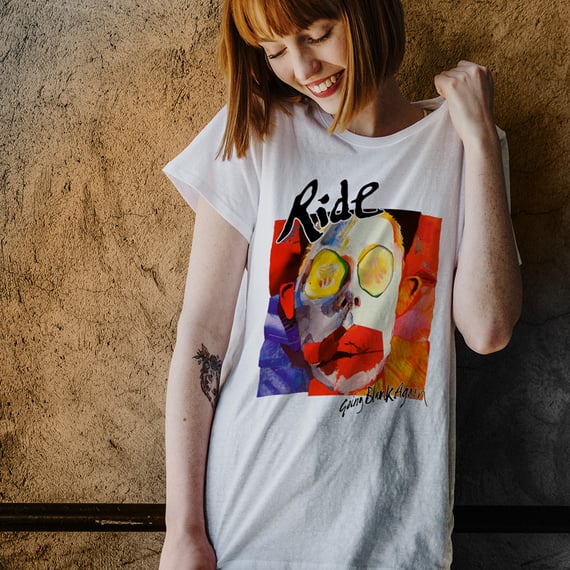 Baby Look Ride - Going Blank Again - Logo Preto