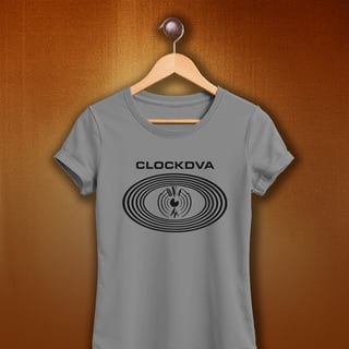 Nome do produto Baby Look Clock DVA - Logo Preto