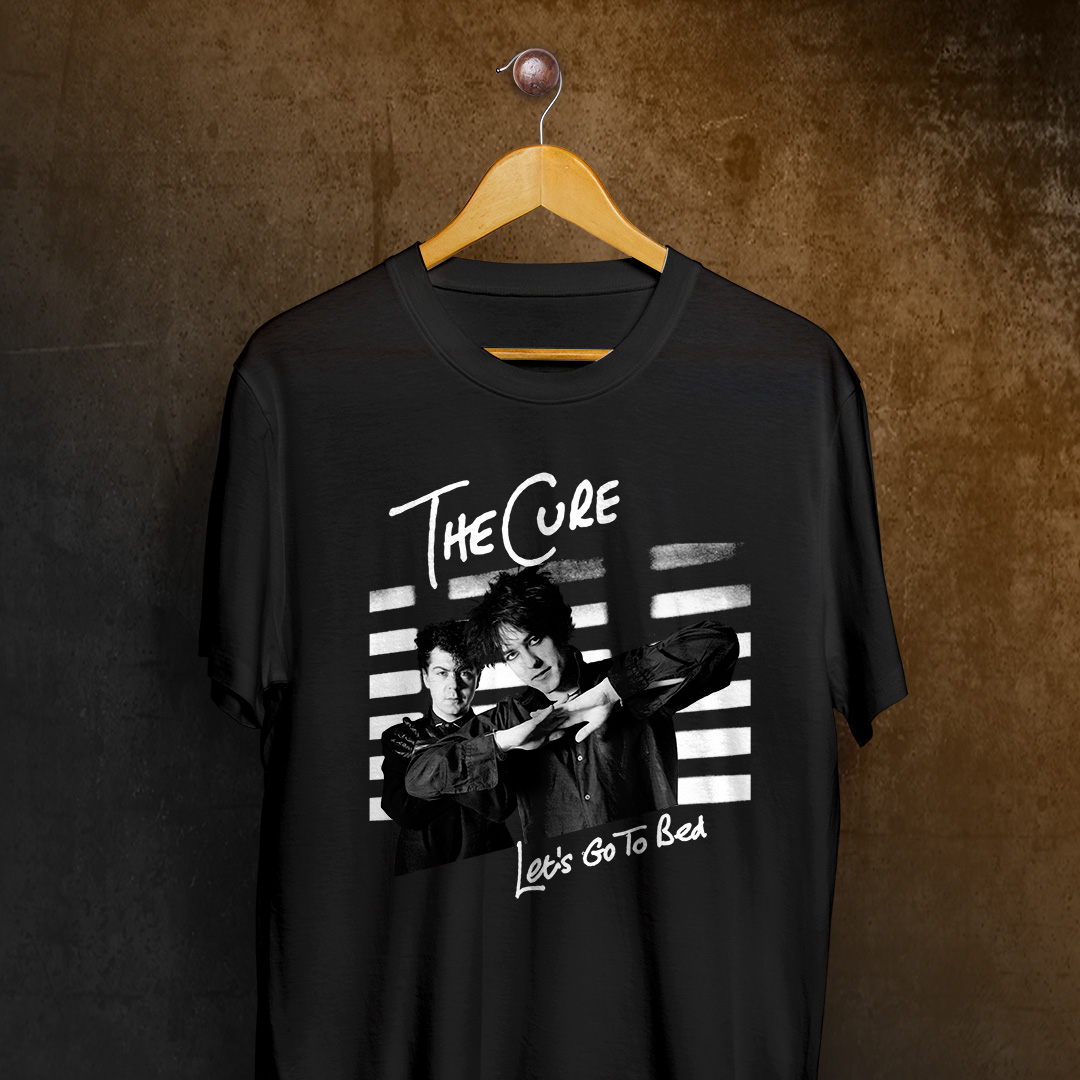 T Shirt Quality Camiseta The Cure Let s go to Bed em Rewind Alternative Prints