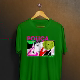 Nome do produto Camiseta Poliça - Lime Habit
