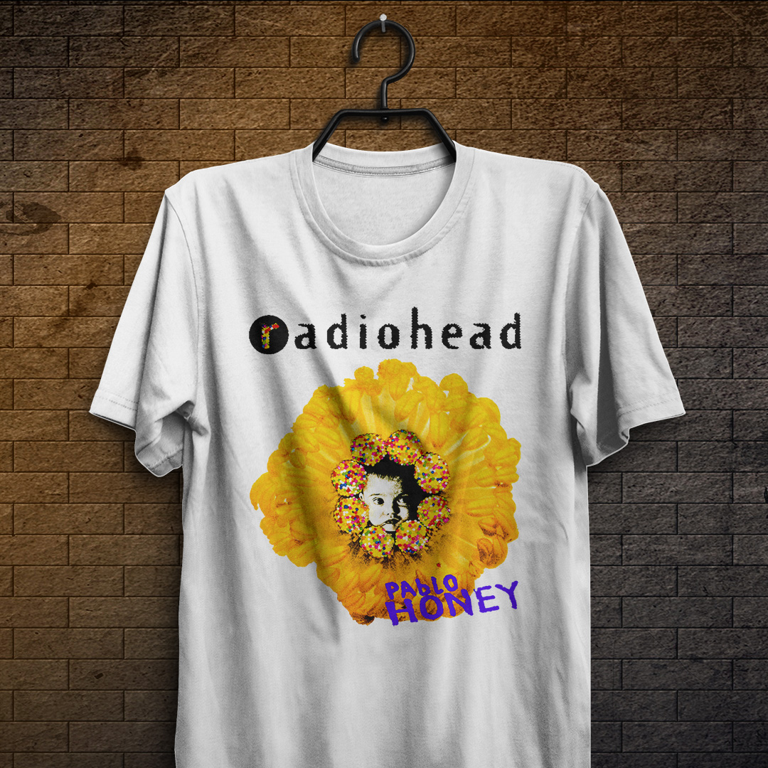 Nome do produto: Camiseta Radiohead - Pablo Honey - Logo Preto