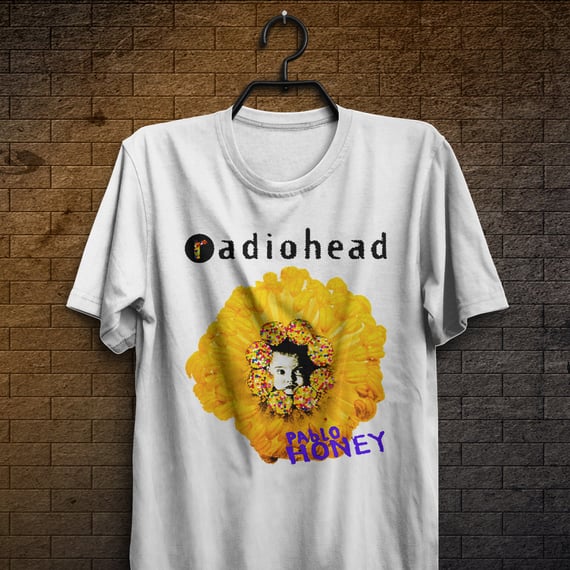 Camiseta Radiohead - Pablo Honey - Logo Preto