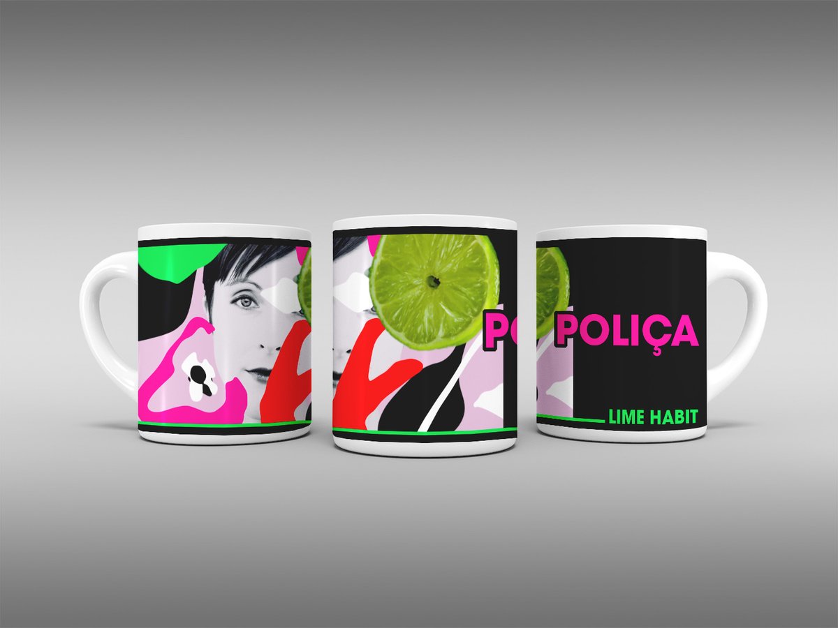 Nome do produto: Caneca Poliça - Lime Habit