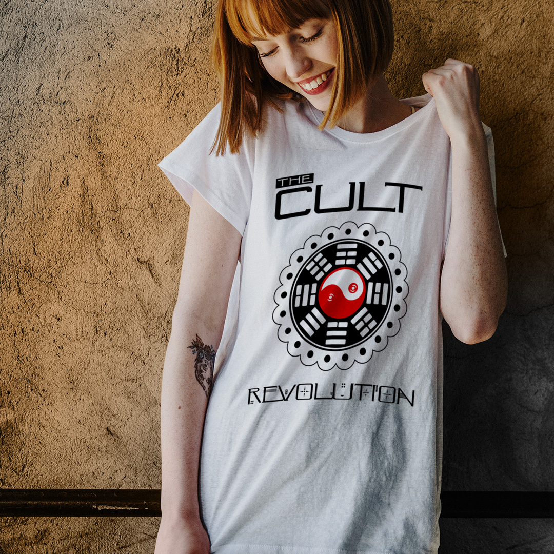 Nome do produto: Baby Look The Cult - Revolution - Logo Preto