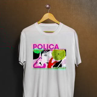 Nome do produto Camiseta Poliça - Lime Habit