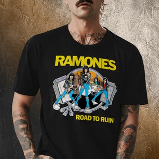 Nome do produto Camiseta Ramones - Road To Ruin