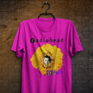 Nome do produtoCamiseta Radiohead - Pablo Honey - Logo Preto