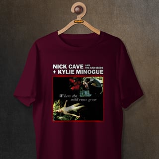 Nome do produtoCamiseta Nick Cave + Kylie Minogue - Where the Wild Roses Grow