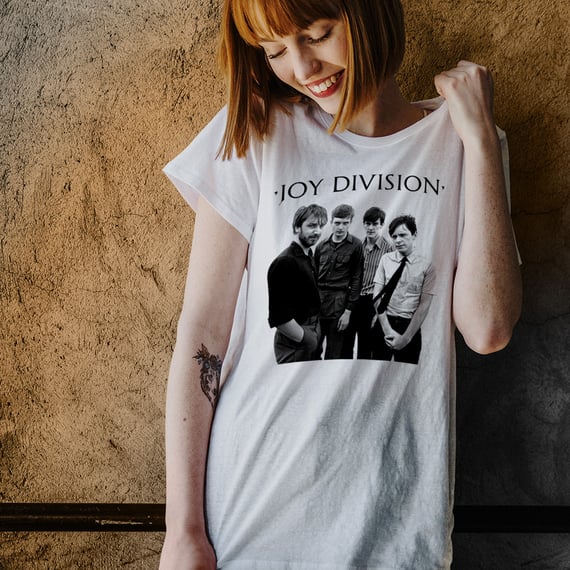 Baby Look Joy Division - Logo Preto