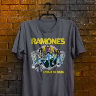 Nome do produto Camiseta Ramones - Road To Ruin
