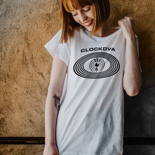 Nome do produto Baby Look Clock DVA - Logo Preto