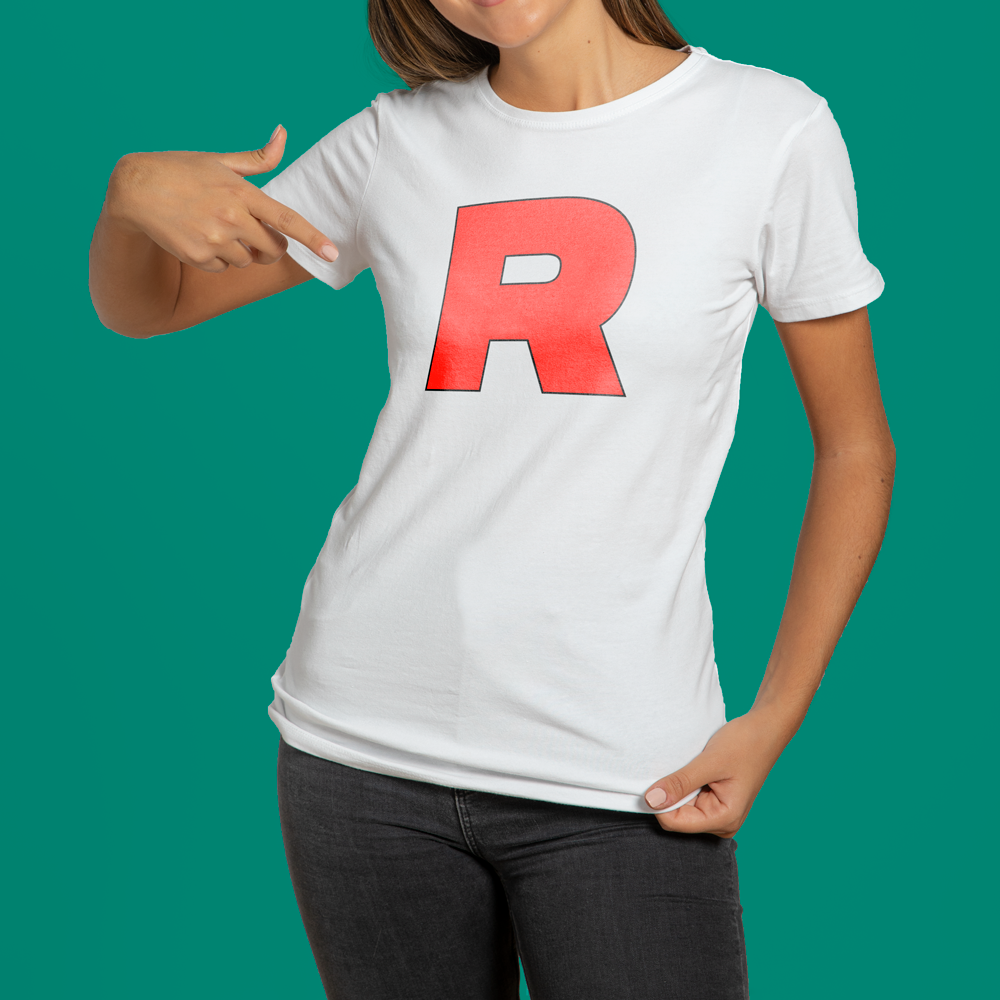 CAMISETA BABY LONG Agente da Equipe Rocket