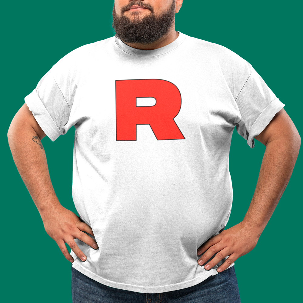 CAMISETA PLUS SIZE Agente da Equipe Rocket