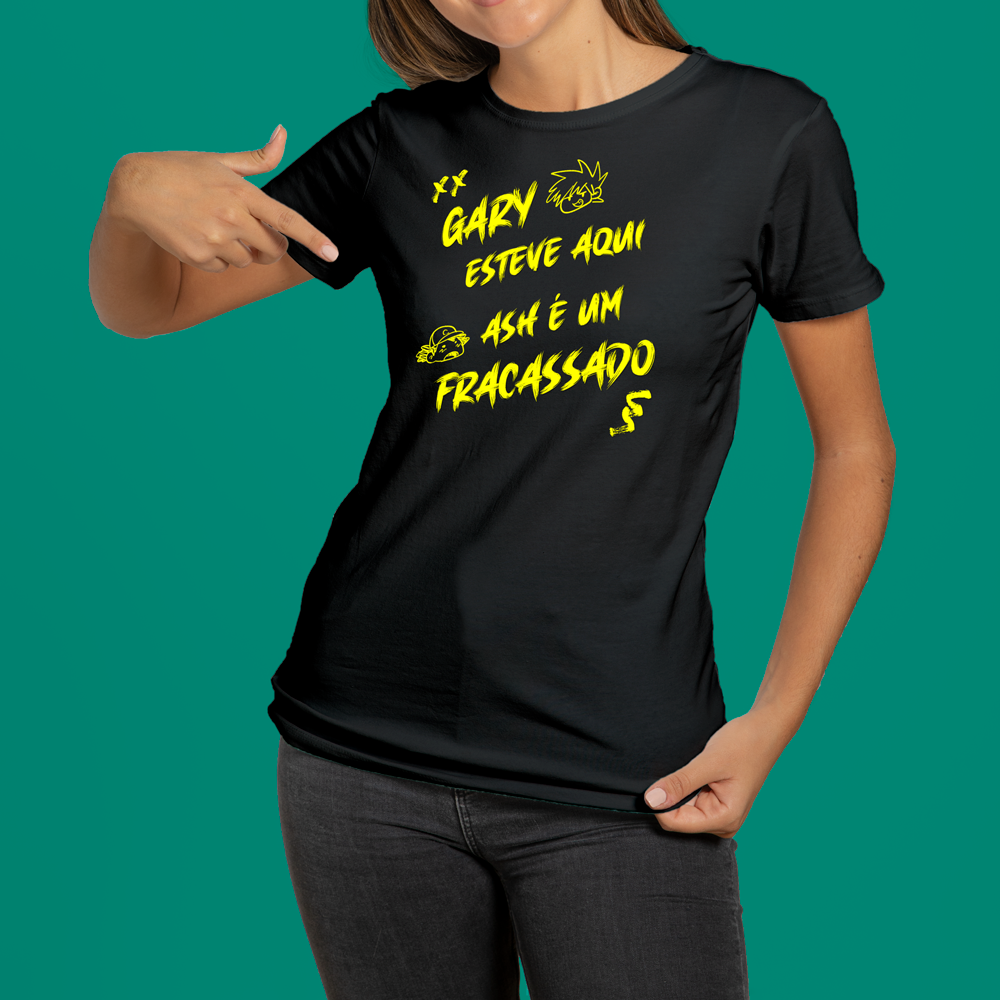 CAMISETA BABY LONG Mensagem de Gary