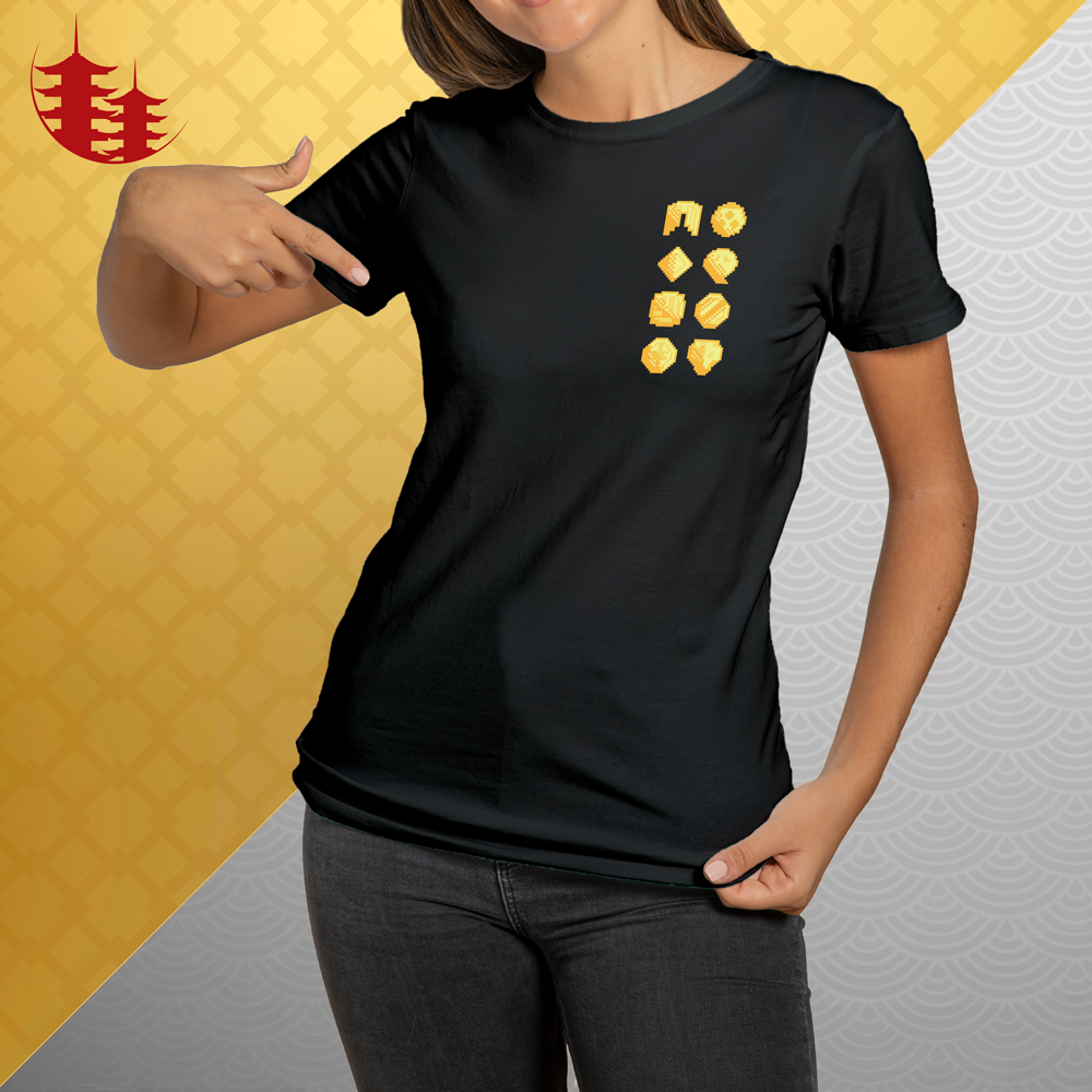 CAMISETA BABY LONG Insígnias de Johto - IndigoCon GS