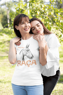 Camiseta Aqui tem Raça baby long feminina