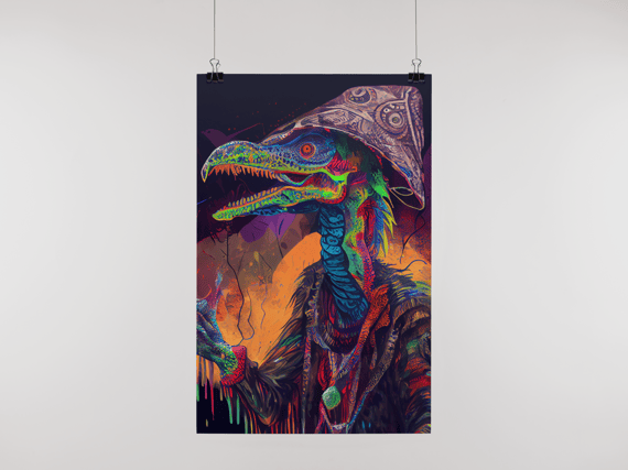 Poster Psicodélica Rave