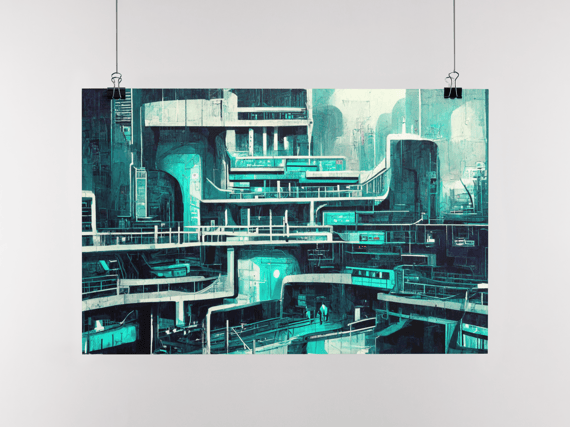 Poster Cidade Futurista