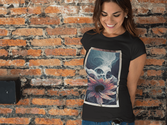 Camiseta Baby Long Flor Mistica
