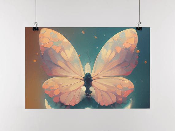 Poster Borboleta Encantada