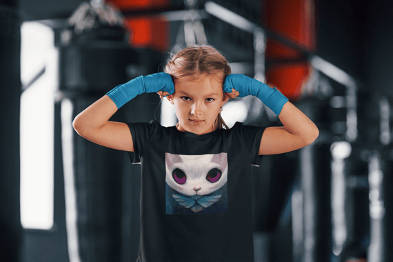 Camiseta Infantil Gatinho