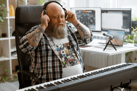 Camiseta Plus Vinil Disco