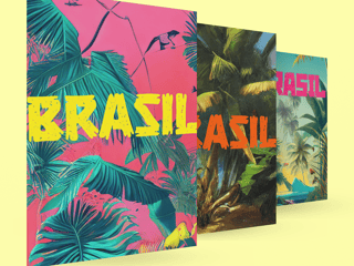 Nome do produto Poster do Brasil tropical 4