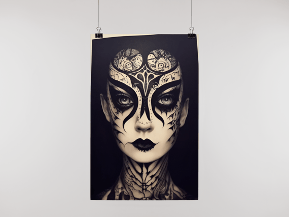 Poster Mulher Tattoo